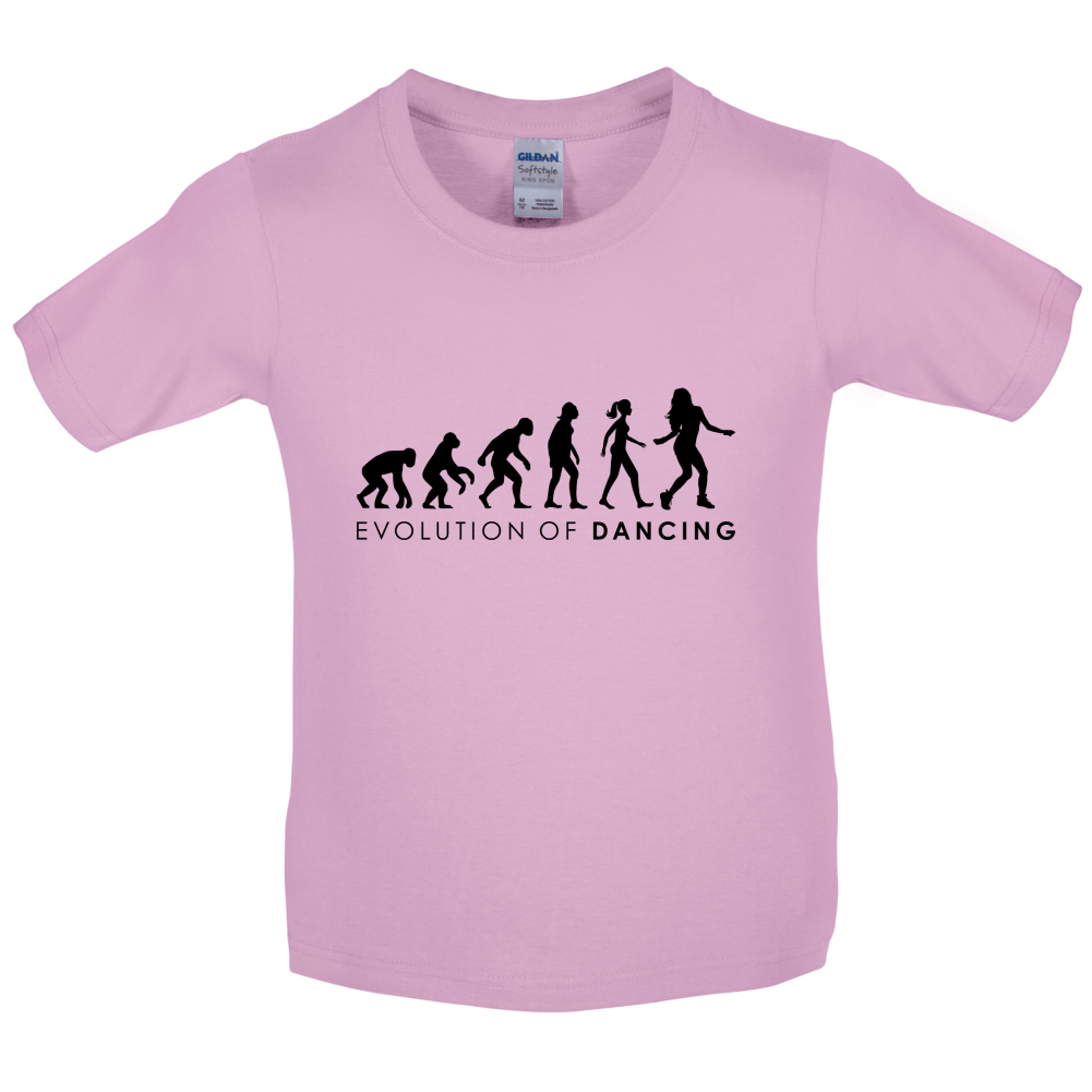 Evolution Of Woman Dancing  Kids T Shirt