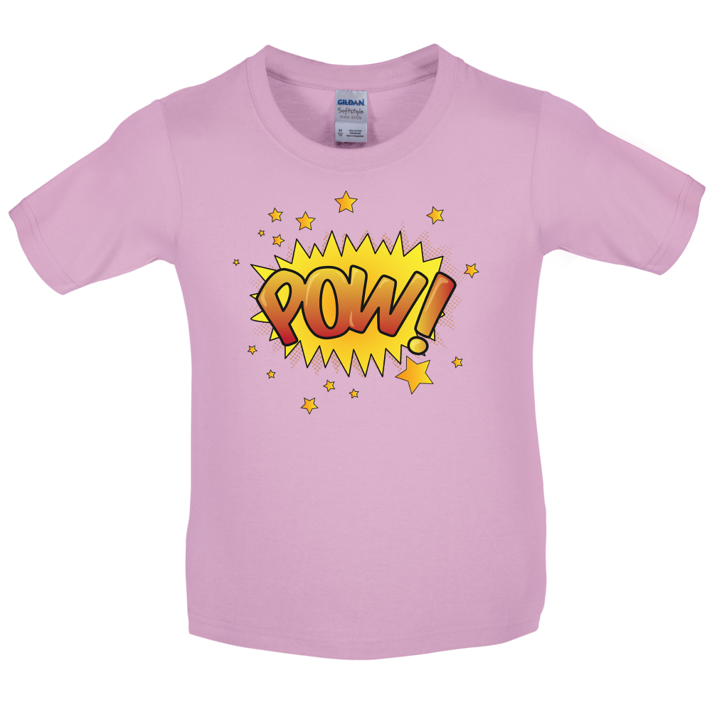Pow! Word Art Kids T Shirt