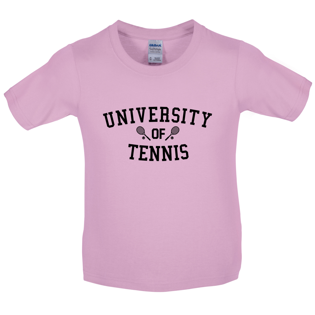 University Of Tennis Kids T Shirt