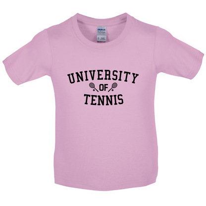 University Of Tennis Kids T Shirt