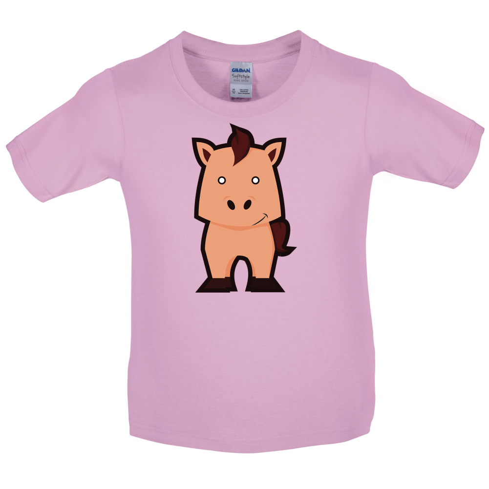 Cute Horse  Kids T Shirt