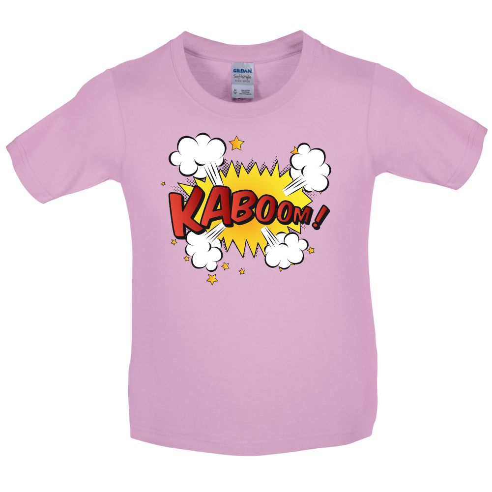 Kaboom! Word Art Kids T Shirt