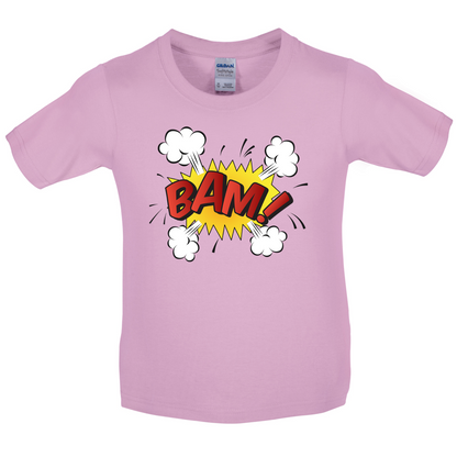 Bam! Word Art Kids T Shirt