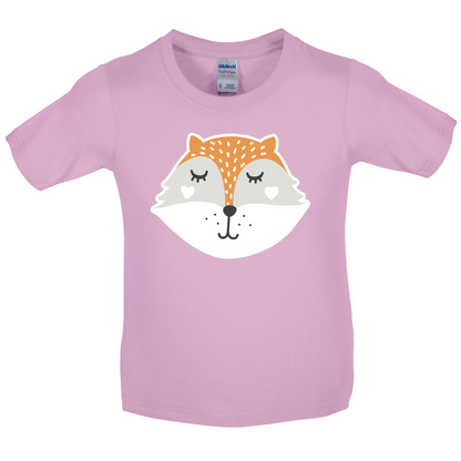 Smiley Face Mrs Fox Kids T Shirt