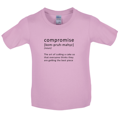 Funny Definition Compromise Kids T Shirt