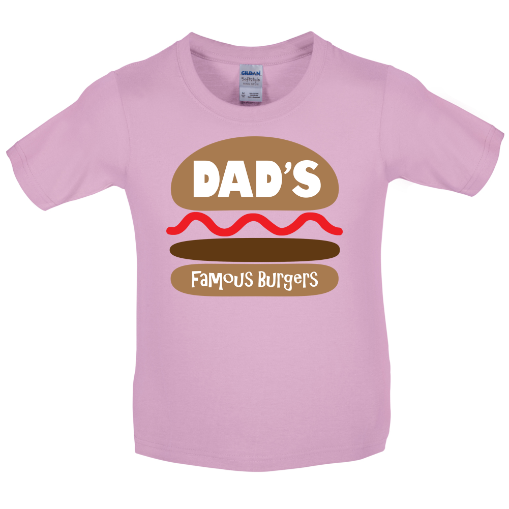 Dad's Famous Burgers Kids T Shirt