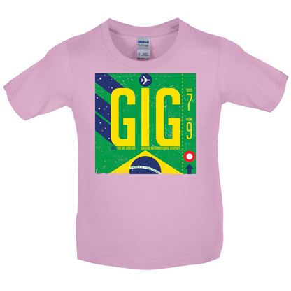 Rio Airport Kids T Shirt