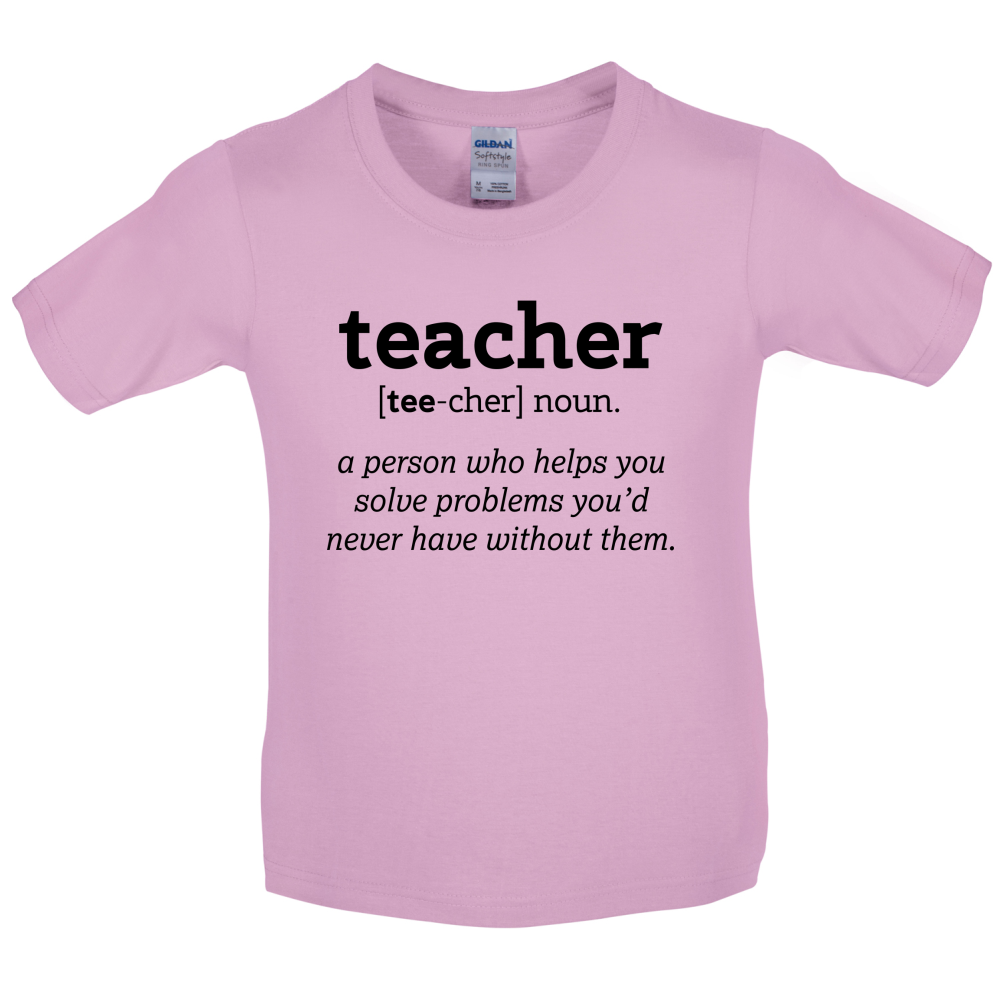 Definition Teacher Kids T Shirt