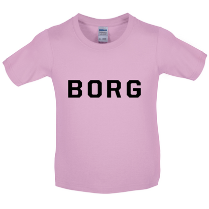 Justcie Borg College Style Kids T Shirt