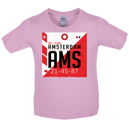 Amsterdam Airport  Kids T Shirt