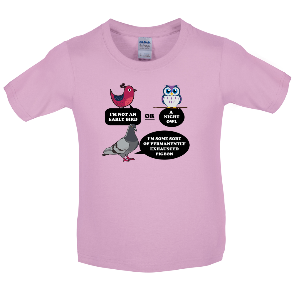 Not An Early Bird Kids T Shirt