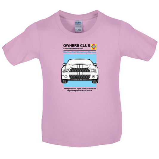 Car Owners Manual Mustang Mustang Kids T Shirt