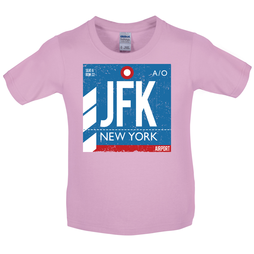 New York Airport Kids T Shirt