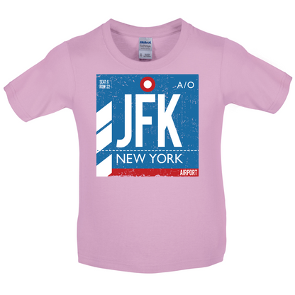New York Airport Kids T Shirt