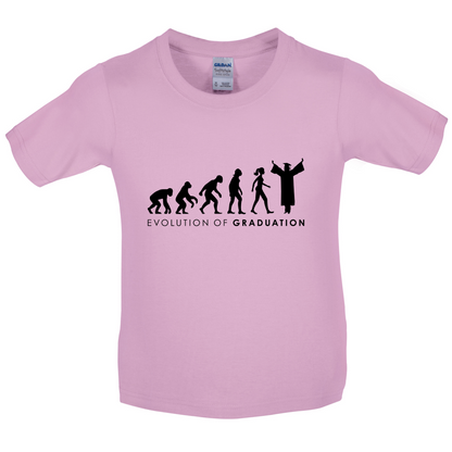 Evolution Of Woman Graduation Kids T Shirt