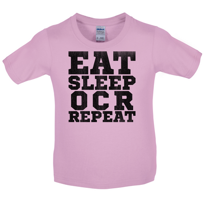 Eat Sleep OCR Repeat Kids T Shirt