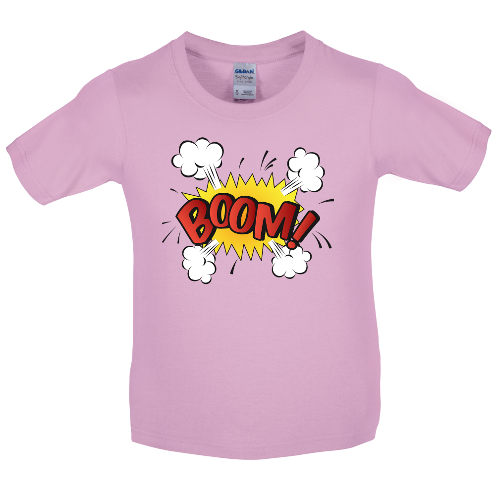 BOOM! Word Art Kids T Shirt