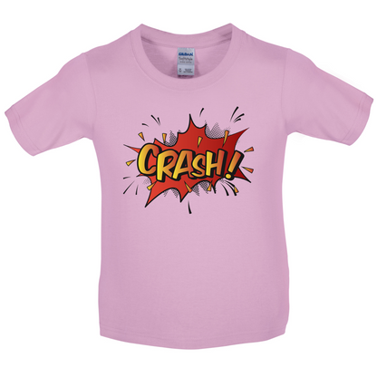 CRASH! Word Art Kids T Shirt