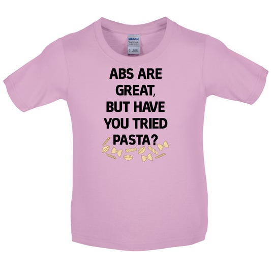 Abs Are Great, Pasta Kids T Shirt