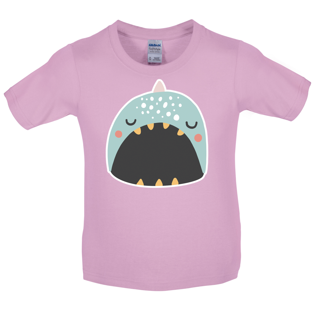 Smiley Face Narwhal Kids T Shirt
