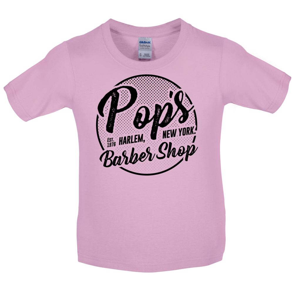 Pop's Barber Shop Kids T Shirt