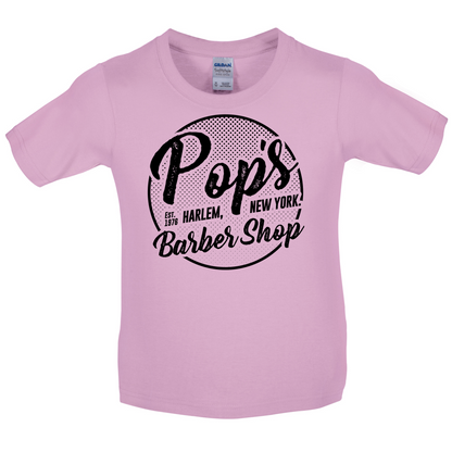 Pop's Barber Shop Kids T Shirt