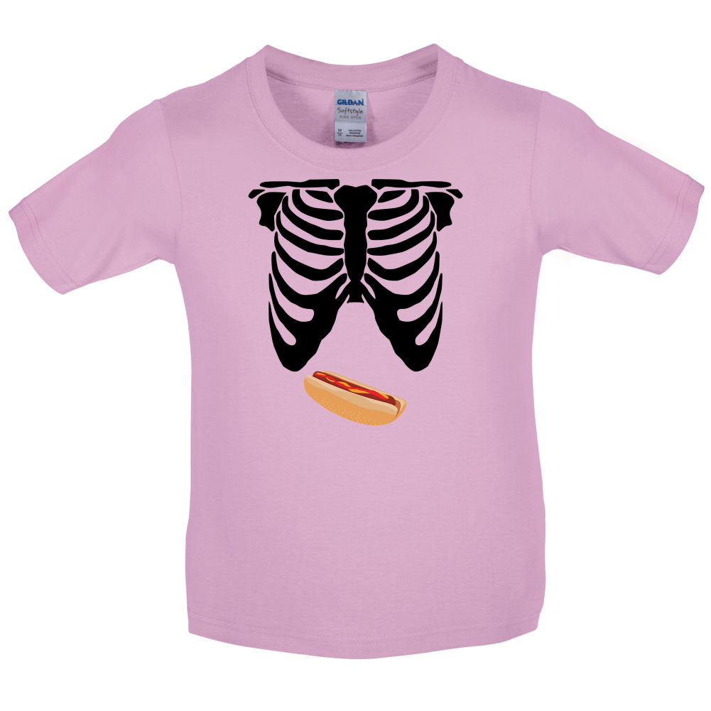 Hotdog Tummy Kids T Shirt