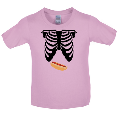 Hotdog Tummy Kids T Shirt