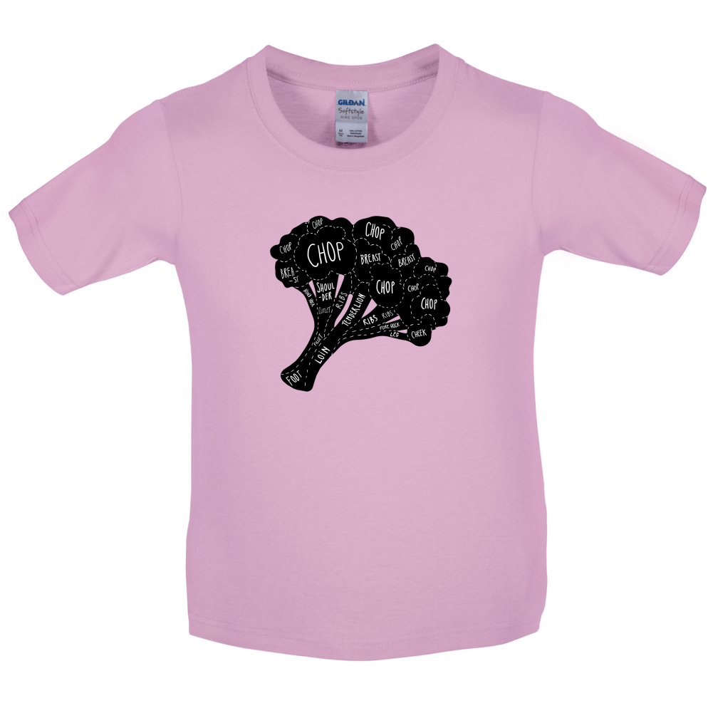Butcher Broccoli Diagram Kids T Shirt