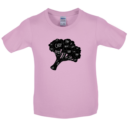Butcher Broccoli Diagram Kids T Shirt