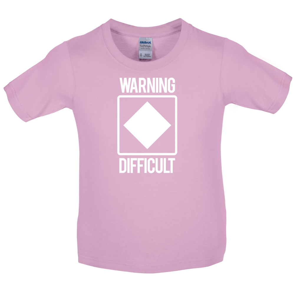 Warning Difficult Kids T Shirt