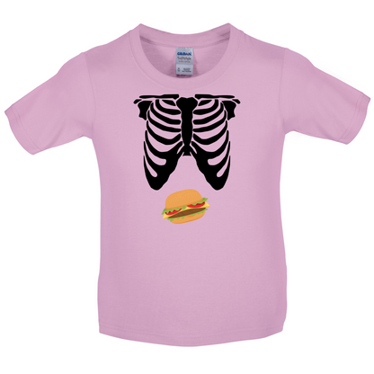 Burger Tummy Kids T Shirt