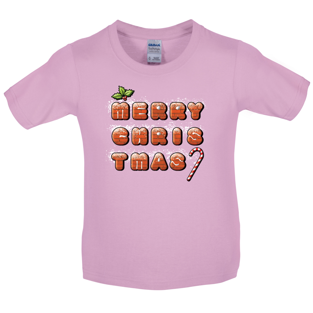 Merry Christmas Biscuits Kids T Shirt