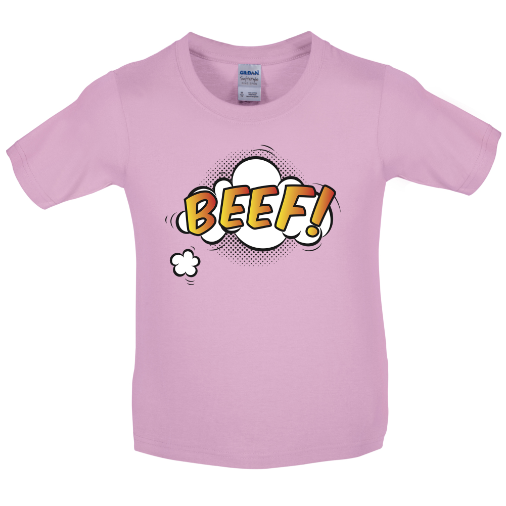 BEEF Word Art Kids T Shirt