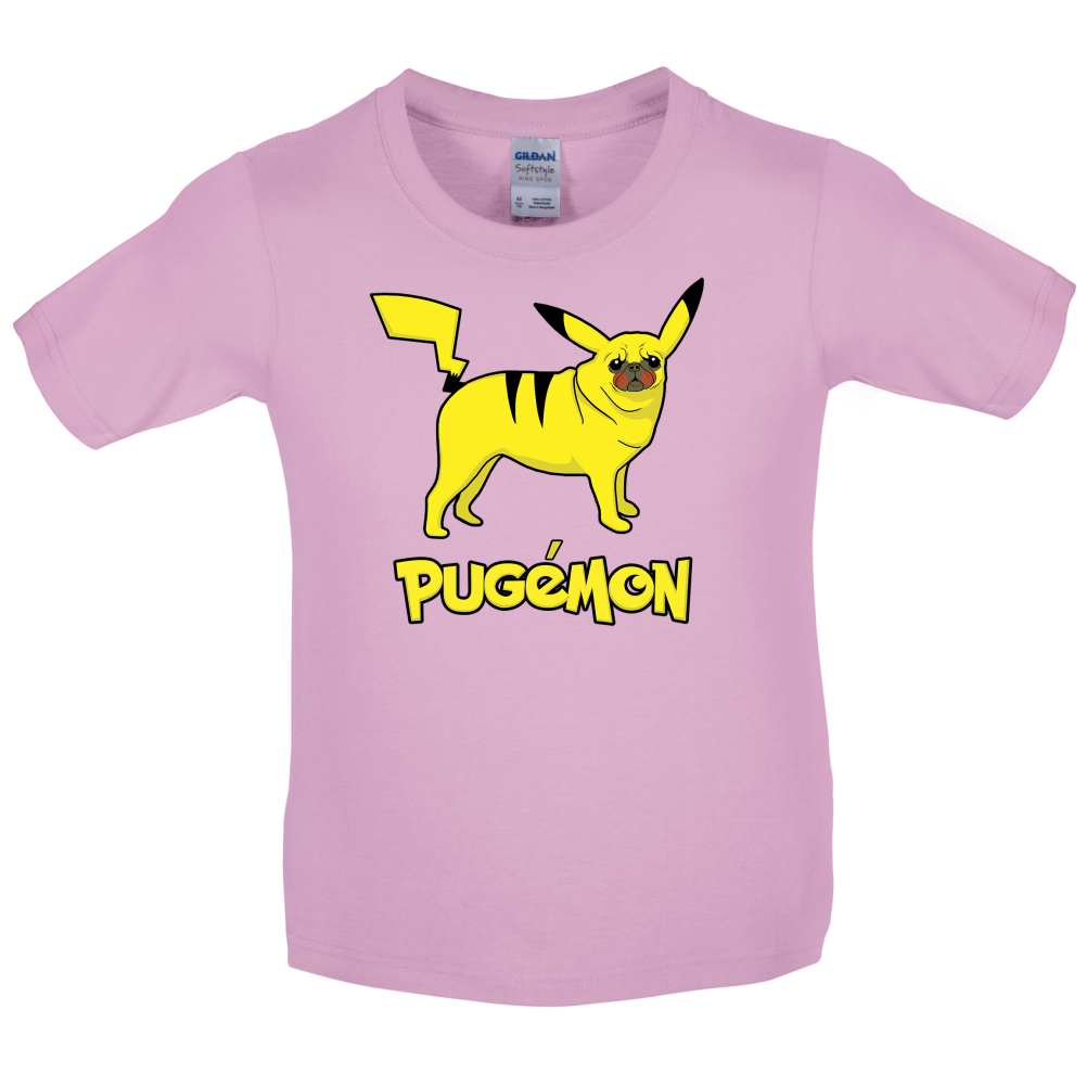 Pugemon Kids T Shirt