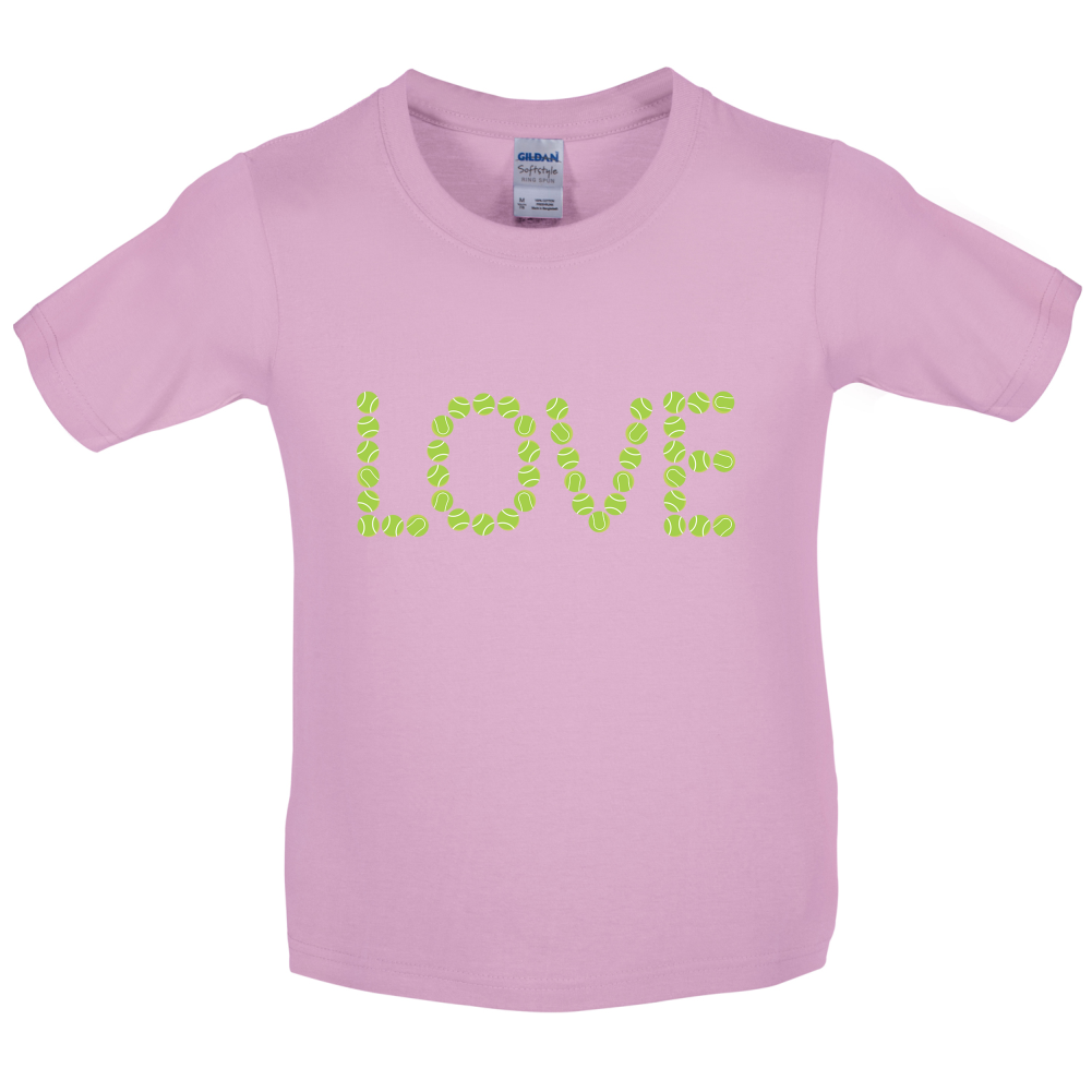 Tennis Love Kids T Shirt