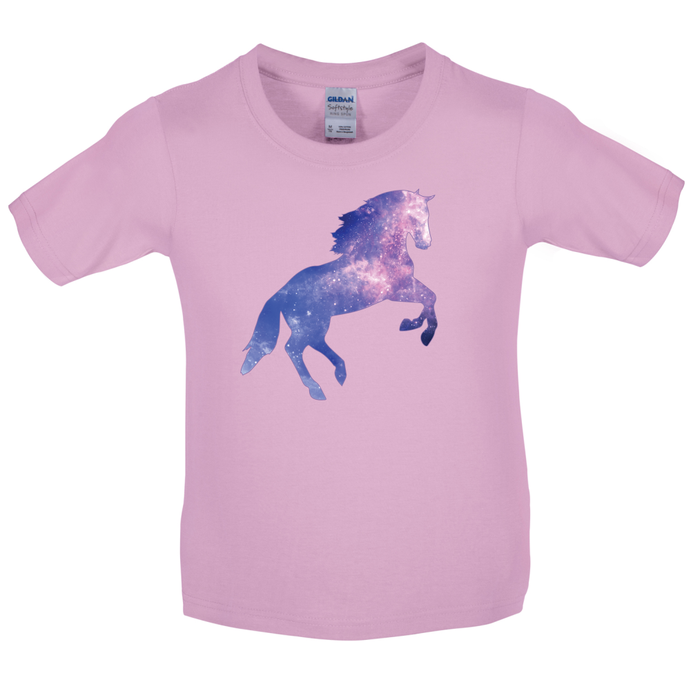 Galaxy Horse Kids T Shirt