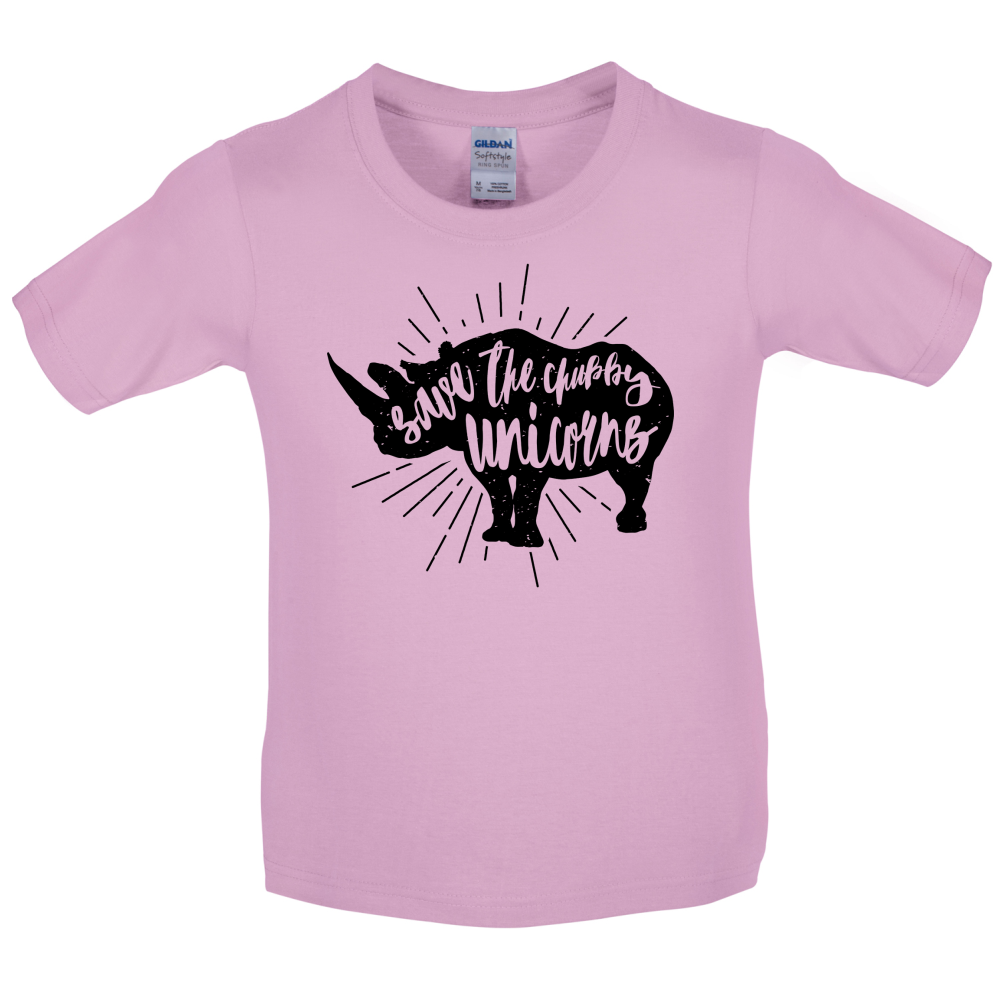 Chubby Unicorns Kids T Shirt