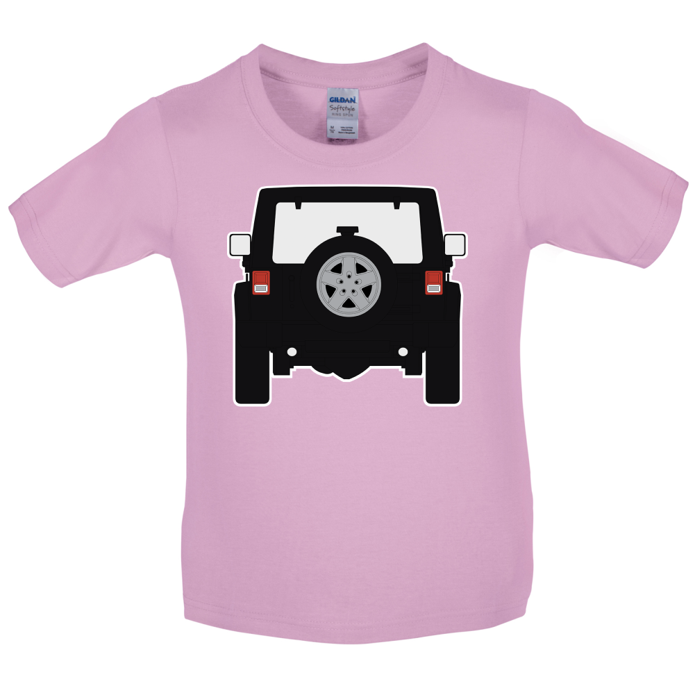 JW Black Rear Kids T Shirt