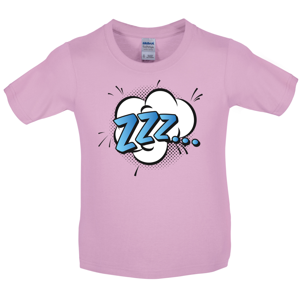 Zzz! Word Art Kids T Shirt