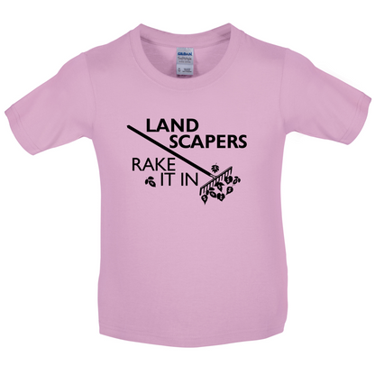 Landscapers Rake It In Kids T Shirt