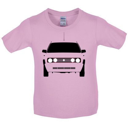 Golf GTI MK2 - Minimal Kids T Shirt