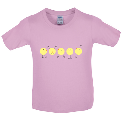 Yellow Chicks Kids T Shirt
