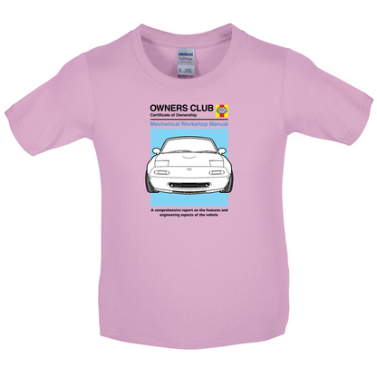 Car Owners Manual MX-5 Kids T Shirt