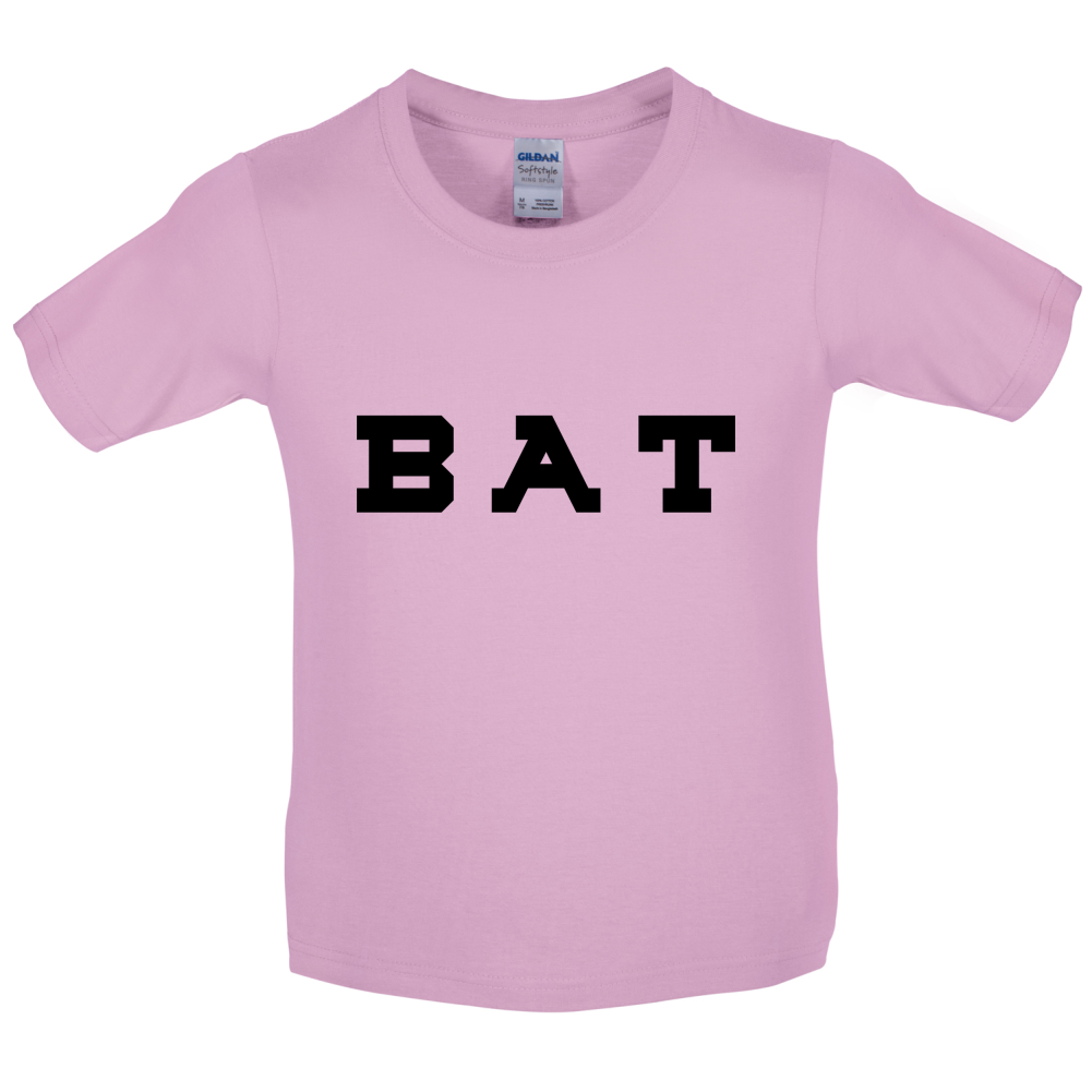 Justcie Bat College Style Kids T Shirt