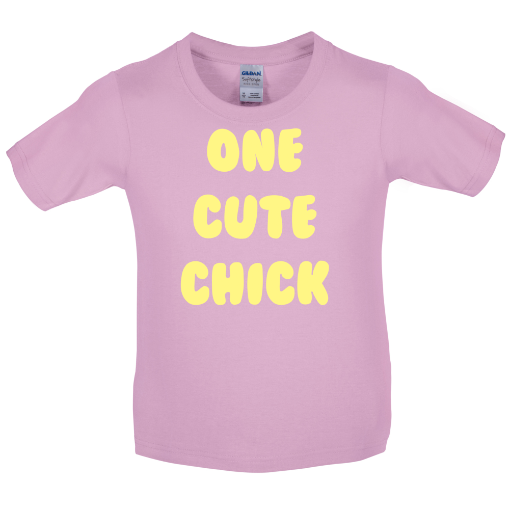 One Cute Chick  Kids T Shirt