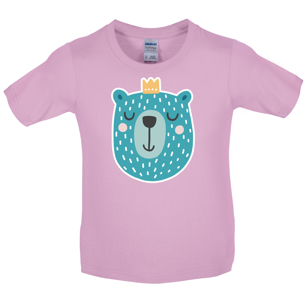 Smiley Face Bear Kids T Shirt
