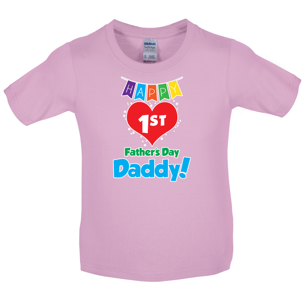 Happy First Fathers Day Kids T Shirt