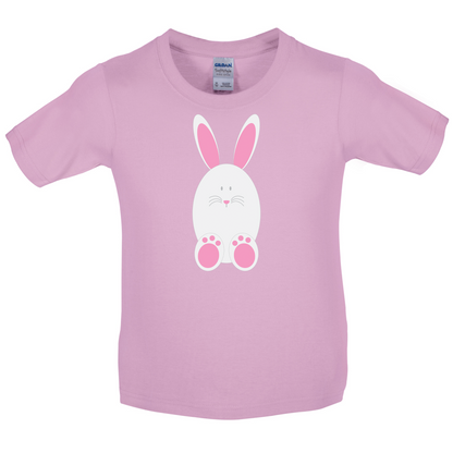 White Easter Bunny Kids T Shirt