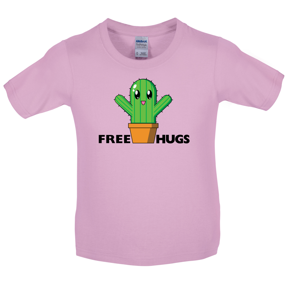 Free Cactus Hugs Kids T Shirt